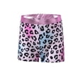 thumbnail image 6 of renvena Kids Girls 2Pcs Dance Outfits Cartoon Print Leotard and Boyshorts Gymnastics Dancewear Sets Size 4-16 Leopard Colorful 8, 6 of 7