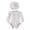 White, variant on Shadoumai Baby Girls Sun Protective Long Sleeve Rash Guard Swimwear UPF 50 -Piece Bathing Suit For Toddler