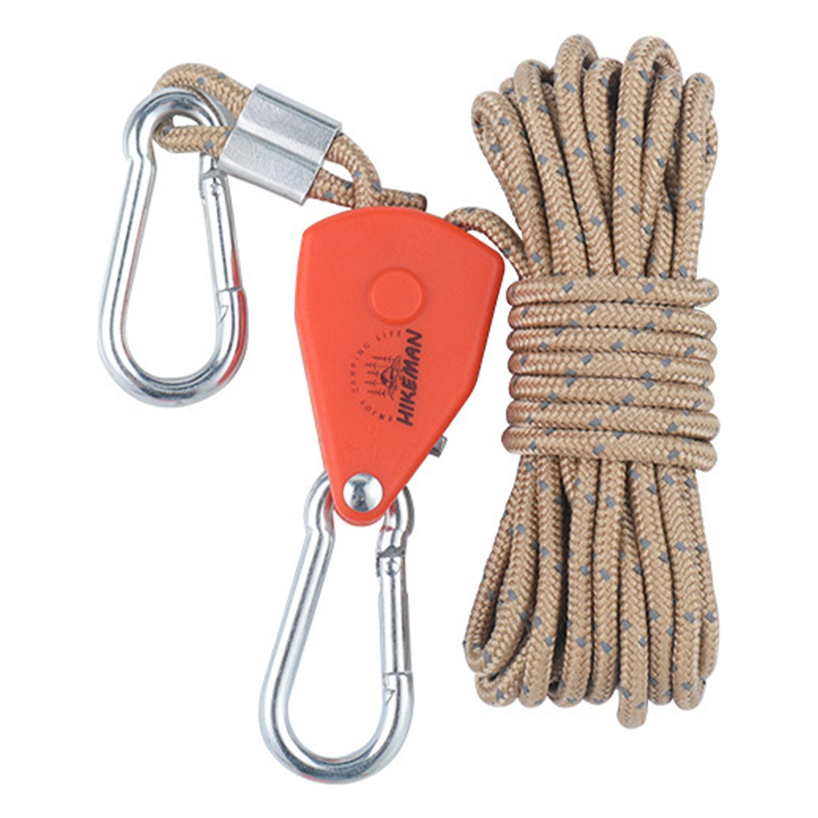 4 Cuerdas Tensoras Reflectantes De 6 Mm, 4 M, 650 Lb Con Tensor, Ajustador Para Tienda De Campaña, Tienda De Campaña, Camping