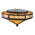 thumbnail image 5 of Meyda Tiffany 140867 Craftsman Prime 2 Light 16" Wide Semi-Flush Ceiling Fixture - Black, 5 of 5