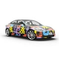 thumbnail image 6 of Rwraps Graffiti Black Urban Matte Vinyl Film Wrap 59in x 5ft Vinyl Vehicle Car Film Sheet Roll, 6 of 9
