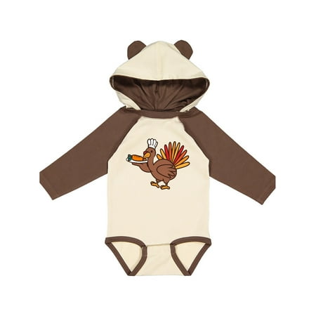 

Inktastic Vegan Thanksgiving Funny Turkey Gift Baby Boy or Baby Girl Long Sleeve Bodysuit