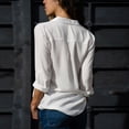 thumbnail image 4 of Clearance Sales Super Soft Wrinkle Free Button Down Shirts for Women Formal Work Dress Blouses Tops Womens Button Down Shirts Boyfriend Long Sleeve Oversized Blouses Tops, 4 of 6