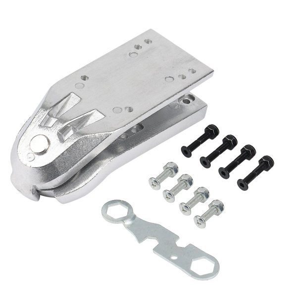 Adaptador De Riel Puentes De Skate De Surf Compatibles con Tablas De Surf De Crucero Cualquier Tabla,Plata