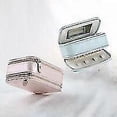 thumbnail image 4 of Jewelry Box Small Jewelry Box with Mirror for Ring Earring Bracelet Blue 11.5*8.5*5cm Travel Jewelry Box, 4 of 4