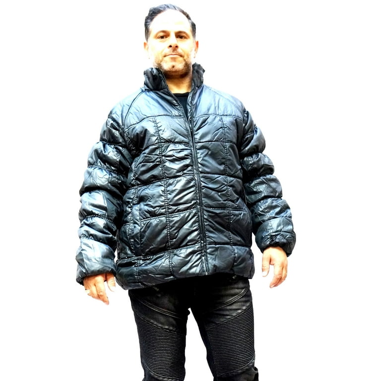 True Meaning Mens Womns Quilted Puffer Hooded Hoodie Bubble Coat Snorkel Jacket