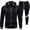 1-Black, variant on Letdown Mens Sweatsuit 2 Piece Set Jackets And Sweatpants Sets 2025 Casual Jogging Gym Sweat Suits Athletic Tracksuit Outfits (3-Black, S)