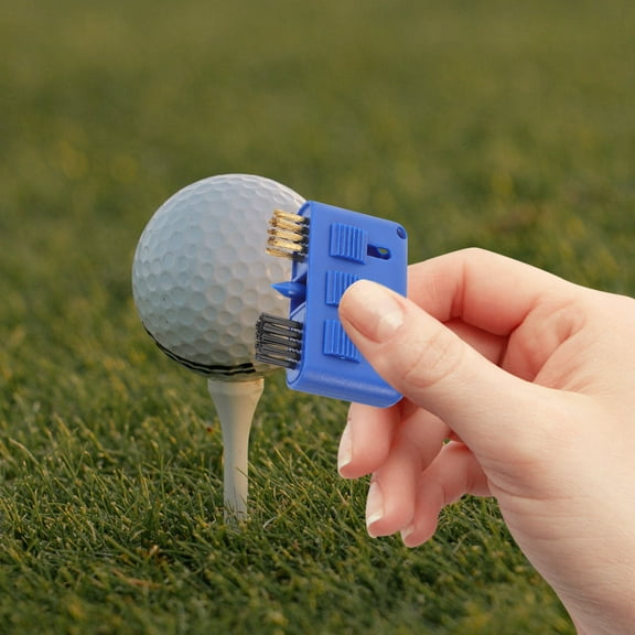 HOMEMAXS Blue Golf Club Brush Tool for Daily Use Lightweight Durable Plastic 2Pcs