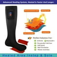 thumbnail image 2 of Heated Socks, Electric Socks Foot Warmers Rechargable Battery Heating Thermal Winter Feet Boot Heater Warmer with Power Display for Men Women Sports Outdoor Climbing Hiking Skiing, 2 of 5
