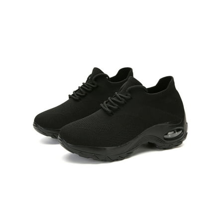 

Wazshop Womens Air Cushion Sneakers Walking Slip-on - Sock Shoes Nursing Work Mesh Casual Running Jogging Shoes