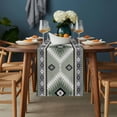 thumbnail image 2 of Sagge Green Boho Table Runner - 70 Inch Long, Kitchen Dining Table Runner Dresser Scarves, Country Southwest Aztec Geometric Farmhouse Decor for Coffee Tables Wedding Party Banquet, 2 of 8