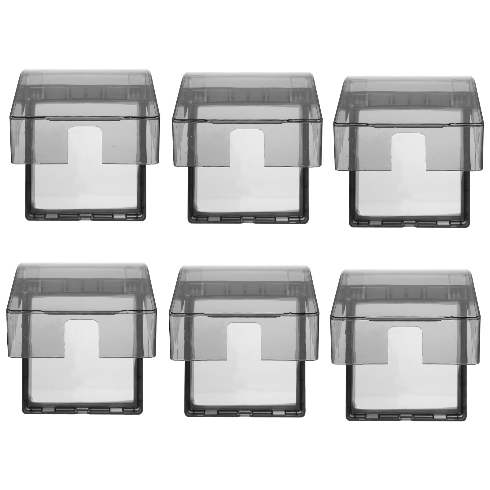 landege 6Pcs Waterproof Box 86 Type Wall Switch Socket Panel Practical Box Protectors