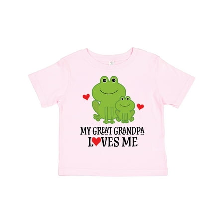 

Inktastic My Great Grandpa Loves Me Boys Gift Gift Toddler Boy Girl T-Shirt