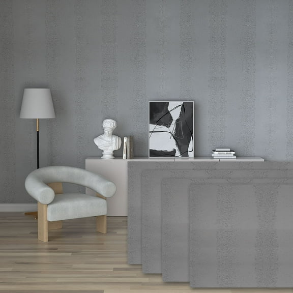 4-pack 3d Faux Stone Wall Panels 24"x48", Flexible Mcm Wall Cladding Sheets, Covers 31 Sq.ft., Bendable Decorative Wall Covering, For Living Room, Bedroom, Fireplace, Kitchen, Office