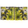thumbnail image 7 of Yayeee Kitchen Curtains Tier Set of 2 Light Filtering 57"x24" Over Sink Window Panels, Yellow Flowers, 7 of 7