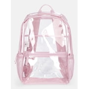 Reebok Kids' Kiwi 17" Clear Backpack, Pink Tulle