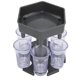 thumbnail image 1 of Liquid Dispenser Holder 6 Shots Liquor Dispenser Rack Wine Beer Drinking Tool Bar Accessory(Gray Transparent Cup ), 1 of 5