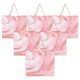 thumbnail image 3 of 6pcs Large Marble Pattern Favor Bags with Pink Tulle Satin Ribbon Elegant Bow Ribbon Party Bags for Weddings Birthdays Bridal Showers, 3 of 3