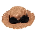 thumbnail image 2 of Sombrero de Playa Gorror de Vernao Sol Niño Juguetes Educativos Decoración de Pared Macarena Sombrero de paja Bowknot de mujer, 2 of 8
