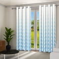 thumbnail image 2 of Aofoto Wavy Curtains for Living Room,Room Darkening Curtains,2 Panels, Blue,52x84 inches, 2 of 5