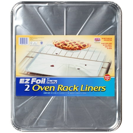 Hefty Ez Foil Oven Rack Liner, 2 Count