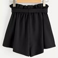 thumbnail image 3 of Aayomet Shorts for Women Casual Summer Elastic Drawstring Comfy Shorts Pocketed,Black XL, 3 of 5