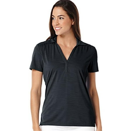 - Callaway CGW447-Black-S Ladies Tonal Polo, Black - Small