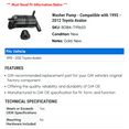 thumbnail image 2 of Washer Pump - Compatible with 1995 - 2012 Toyota Avalon 1996 1997 1998 1999 2000 2001 2002 2003 2004 2005 2006 2007 2008 2009 2010 2011, 2 of 2