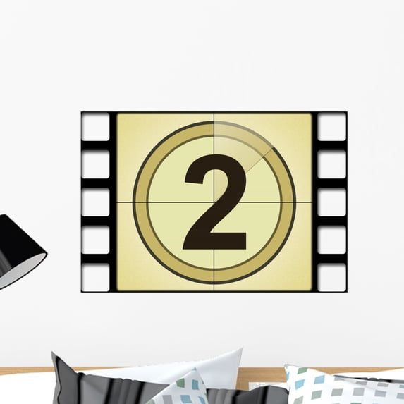 Movie Number 2 Wall Mural by Wallmonkeys Peel and Stick Graphic (24 in W x 16 in H) WM98493