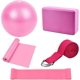 thumbnail image 1 of Yoga Starter Set 5 Pieces Yoga Block and Yoga Strap Set Yoga Ball Foam Yoga Block Fitness Exercise Resistance Loop Band Stretch Strap Pilates Belt Yog, 1 of 4