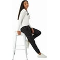 thumbnail image 4 of Hanes Women's Comfort Fit Scrubs Underscrub, Supersoft Viscose from Bamboo Long Sleeve Shirt, 4 of 5