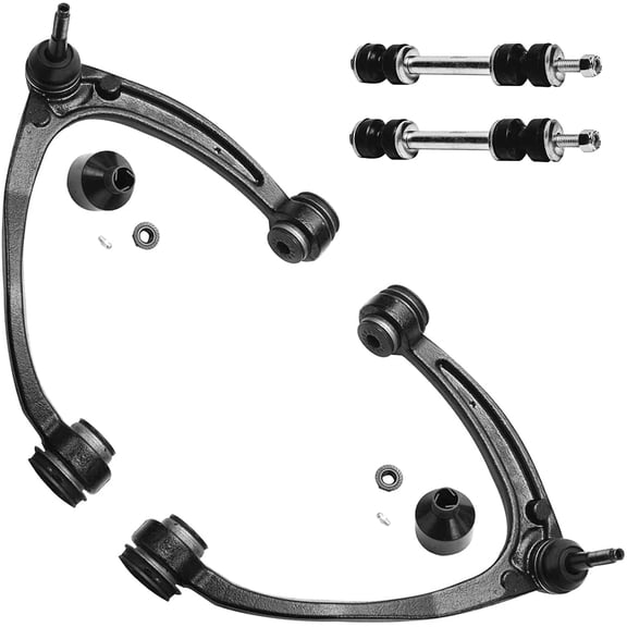 Detroit Axle - 4pc Front Upper Control Arms w/Ball Joint Sway Bars Replacement for Cadillac Escalade Fits select: 2015-2016 CHEVROLET SILVERADO K1500 LT, 2014 CHEVROLET SILVERADO K1500