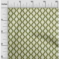 thumbnail image 2 of oneOone Velvet Light Green Fabric Asian Block Print Geometric Sewing Craft Projects Fabric Prints By Yard 58 Inch Wide, 2 of 4