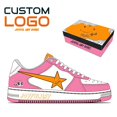 thumbnail image 1 of 2024 gran oferta ins diseñador rosa señoras sta zapatillas de deporte logotipo personalizado moda personalizado alta calidad zapatos para caminar bapes, 1 of 3
