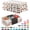 Holiday, variant on White Table Skirt 6 Pack - Disposable Plastic Table Skirts for Rectangle Tables 6ft 8ft & Round Tables - 29in x 14ft Self-Adhesive Strip