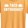thumbnail image 3 of Instant Message - Taco Enthusiast - Women's Short Sleeve Graphic T-Shirt, 3 of 7