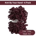 thumbnail image 2 of 6/12 Skein Bulky Loop Yarn for Finger Knitting Soft,Off The Hook Loop Yarn,No-Needle Craft Chenille Yarn for Crocheting,Royal Blue Hand-Knitting Yarn, 2 of 9
