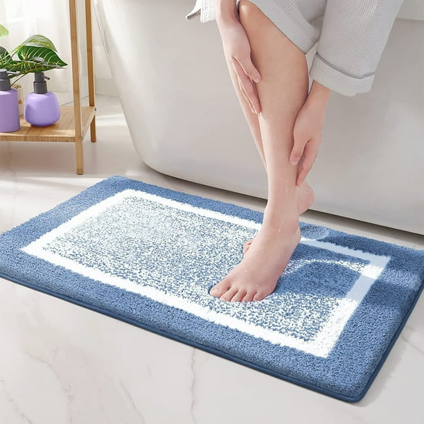 Alfombrilla de baño antideslizante | Alfombra de microfibra absorbente para baño | Alfombrillas lavables para ducha y bañera | Alfombrilla de baño pequeña de 40 x 60 cm para el hogar
