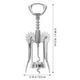thumbnail image 3 of Manual Wing Corkscrew Wine Bottle Opener with Double Lever for Bottle Opening at Parties and Home Use, 3 of 6