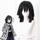 thumbnail image 4 of Anime Demon Slayer Iguro Obanai Kimetsu No Yaiba Tanjirou White Snake Wig Adult Kimono Halloween Party Cosplay Costumes, 4 of 5