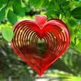 thumbnail image 3 of FONMY Wind Spinner Love 12 inches 3D Stainless Steel Red Wind Spinner, 3 of 5