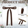 thumbnail image 3 of 24 Pcs Brown Velvet Bows for Christmas Tree, Brown Velvet Bows Ornaments Christmas Tree Bow for Gift Wrapping Door Vintage Garland Wreath, Rustic Holiday Decor 7 inch, 3 of 6