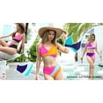 thumbnail image 6 of Rosvigor Womens Swimsuits Two Piece Bikini Sets Bathing Suits for Women Summer Color Block Swimwear, 6 of 8