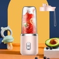 thumbnail image 5 of Mixeur Portable 400ml Mixeur Électrique Rechargeable Rose, 5 of 5