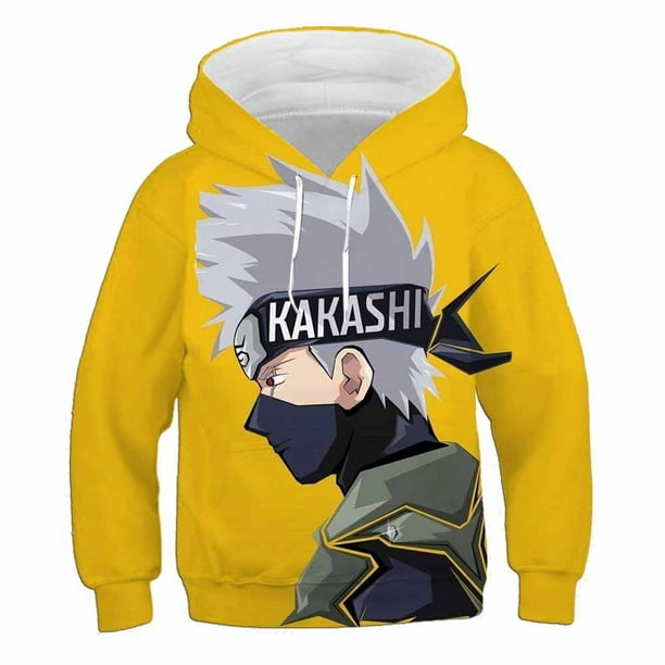 2023 ropa para ninos Sudadera con capucha de Naruto sudadera de Anime Uzumaki Akatsuki Sakura Kakashi Sasuke Hinata Hyuga sudadera para ninos 110 zhangyuxiang CONDUJO Bodega Aurrera en linea