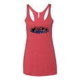 thumbnail image 2 of Red Blue and Black Ford Logo | Womens Cars and Trucks Premium Tri-Blend Racerback Tank Top, Vintage Red, X-Large, 2 of 3