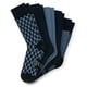 thumbnail image 4 of SCHIESSER Calcetines para hombre, paquete de 5 - «Bluebird», mezcla de algodón, lisos/estampados Azul/estampado 39-42, 4 of 4