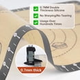 thumbnail image 4 of Silicone Macaron Baking Mat with 10 Easy Recipes, Non Stick Silicone Pastry Mat, Kneading Dough Rolling Mat Silicone Mats for Baking Cookie, bread, Pizza, Extra Thick Oven Mat & Dishwasher Safe, 4 of 6