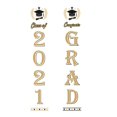 thumbnail image 2 of Banners de graduación 2021, grandes carteles de poliéster para fiestas, decoración de puerta y porche C, 2 of 9