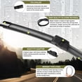 thumbnail image 5 of 26"+18" Original Equipment Front Windshield Wiper Blades All-Season Durable Stable and Quiet Silicone Wiper Blade Fit for 2010-2016 BMW 5 & 7-Series F01 F02 F04 F07 F10 M5 Side Lock (Set of 2), 5 of 7